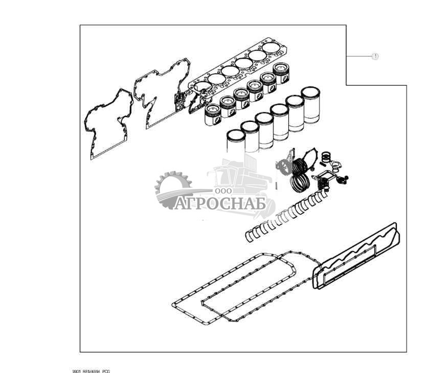 9901 Комплект для капитального ремонта двигателя 